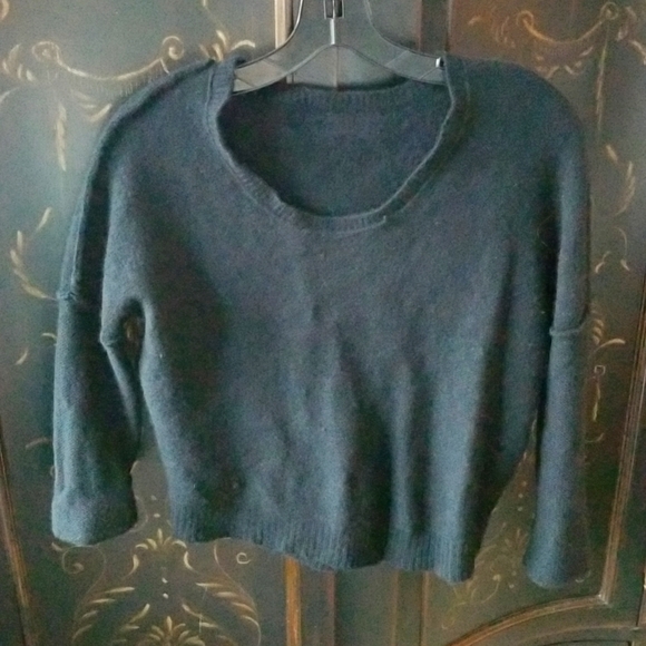 De Rigueur Provisions Black Wool Crewneck Sweater Size S - Picture 5 of 8